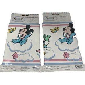 Vintage Disney Baby Mickey Mouse Wall Border Wallpaper